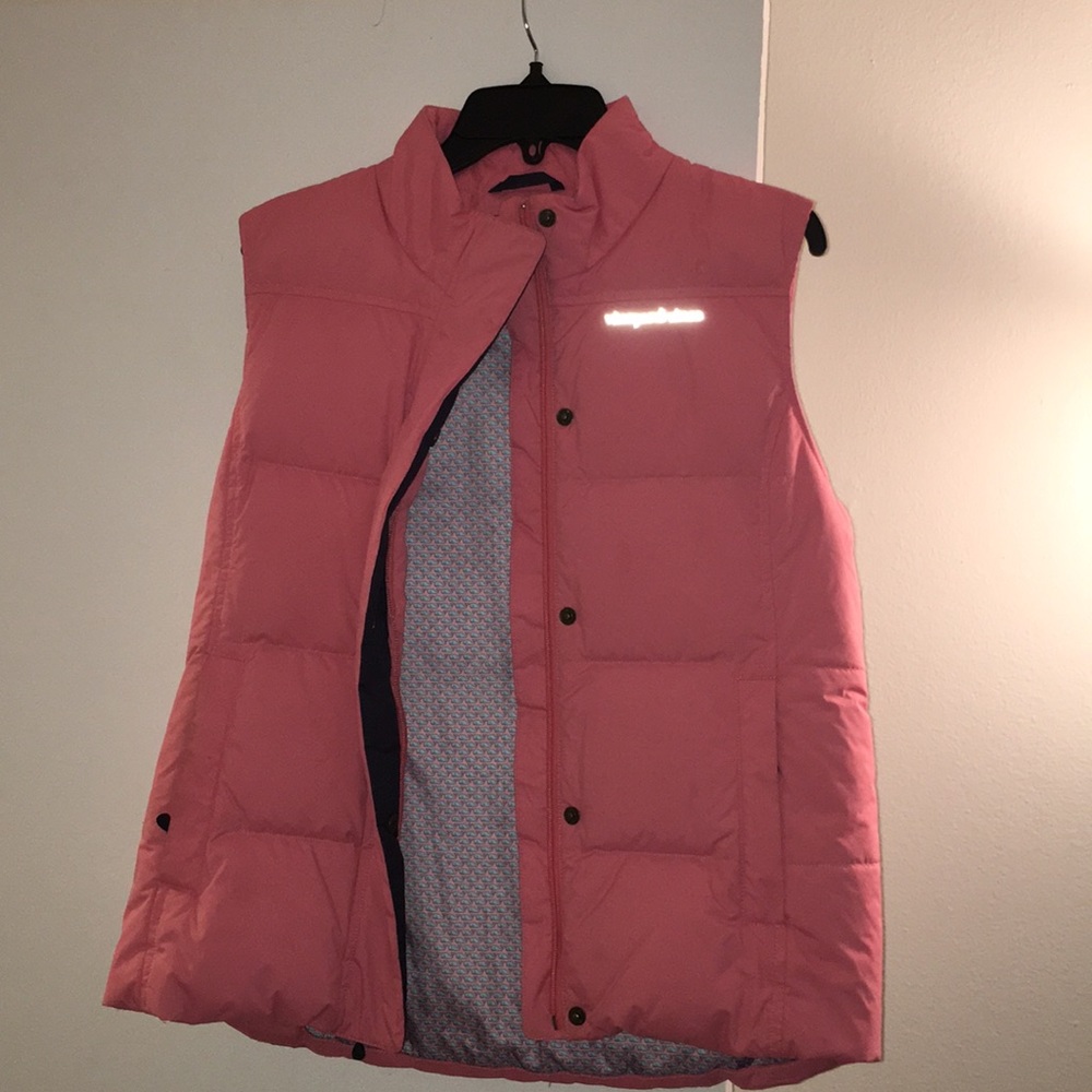 Vineyard Vines Pink Puffy Vest